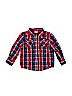 Healthtex 100% Cotton Red Long Sleeve Button-Down Shirt 18-24 MO / 24 MO - photo 1