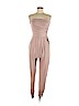 BCBGMAXAZRIA 100% Polyester Tan Jumpsuit Size M - photo 1