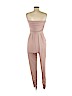 BCBGMAXAZRIA 100% Polyester Tan Jumpsuit Size M - photo 2