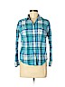 St. John's Bay 100% Cotton Blue Long Sleeve Button-Down Shirt Size M (petite) - photo 1