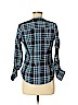 St. John's Bay 100% Cotton Blue 3/4 Sleeve Button-Down Shirt Size M (petite) - photo 2