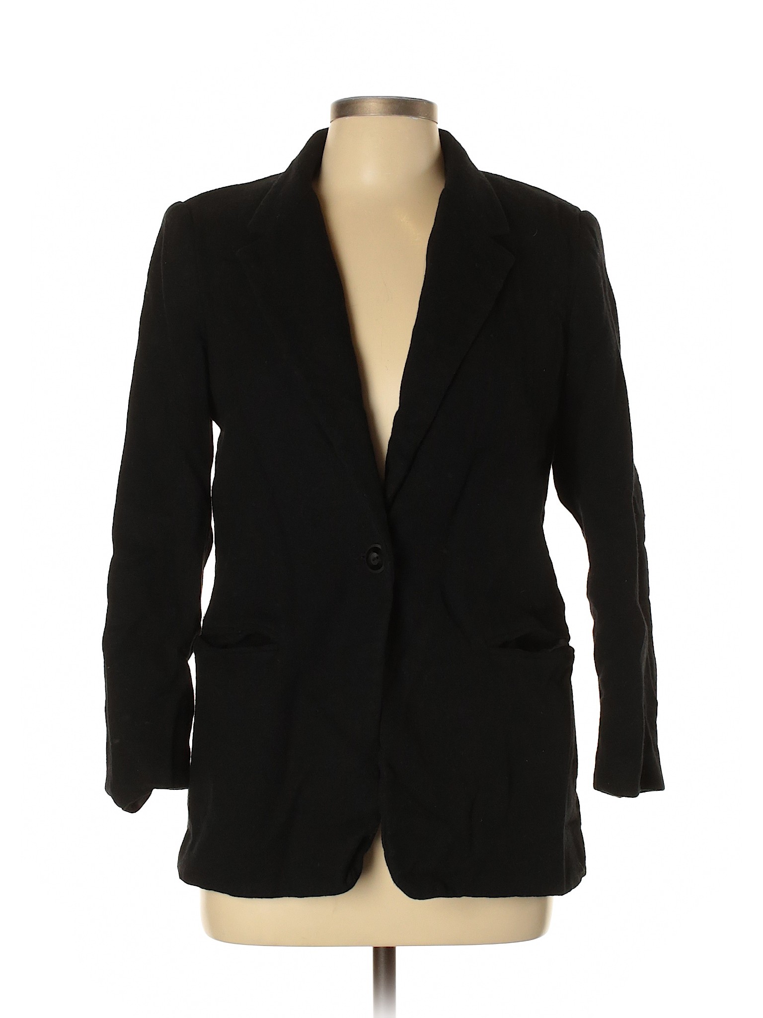 Sag Harbor Women Black Wool Blazer 12 | eBay