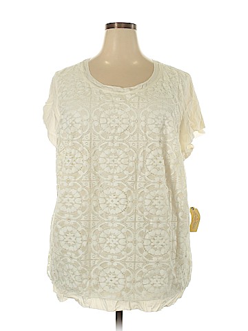 St. John's Bay Short Sleeve Blouse (view 1)