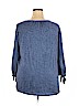 St. John's Bay Blue 3/4 Sleeve Top Size 2X - photo 2