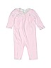 Ralph Lauren 100% Cotton Floral Stripes Pink Long Sleeve Outfit 6-9 MO / 9 MO - photo 1