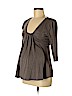 Maternal America Tan 3/4 Sleeve Top Size M - photo 1