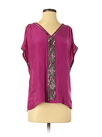 Parker Short Sleeve Silk Top (view 1)