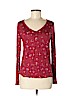 Pink Rose Red Long Sleeve Top Size M - photo 1
