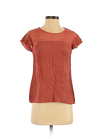 Corey Lynn Calter Short Sleeve Silk Top (view 1)
