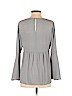 Ann Taylor LOFT 100% Polyester Gray Long Sleeve Blouse Size XS (petite) - photo 2