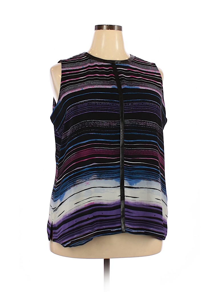 Vince Camuto Purple Sleeveless Blouse Size 2X - photo 1