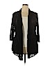 JM Collection Black Cardigan Size 3X - photo 1