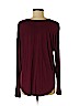 Ann Taylor LOFT 100% Rayon Burgundy Long Sleeve Blouse Size M - photo 2