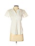 Theory White Short Sleeve Button-Down Shirt Size P (petite) - photo 1