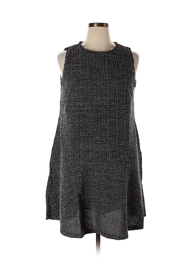 Ann Taylor LOFT Purple Casual Dress Size XL - photo 1