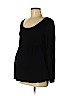 Old Navy - Maternity 100% Rayon Black Long Sleeve Top Size M - photo 1