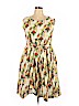 Assorted Brands 100% Linen Green Casual Dress Size 2X - photo 1