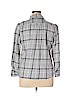 Ann Taylor LOFT 100% Cotton Gray Long Sleeve Button-Down Shirt Size XL (petite) - photo 2