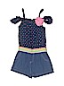 Little Lass Blue Romper Size 6 - photo 1