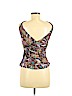 Diane von Furstenberg 100% Silk Gray Sleeveless Silk Top Size M - photo 2