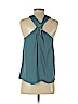 Ann Taylor LOFT 100% Polyester Teal Sleeveless Blouse Size XS (petite) - photo 2