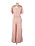Angie 100% Rayon Pink Jumpsuit Size L - photo 2