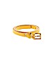 Unbranded 100% Leather Solid Yellow Leather Belt Size S - photo 1