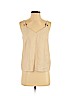 Topshop Tan Sleeveless Blouse Size 4 - photo 1