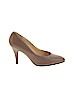 Newport News 100% Leather Brown Heels Size 9 1/2 (wide) - photo 1