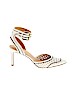 Nine West 100% Leather White Heels Size 9 1/2 - photo 1