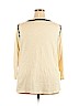 Lucky Brand 100% Cotton Ivory 3/4 Sleeve Blouse Size 3X - photo 2