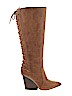 Isola 100% Leather Tan Boots Size 8 1/2 - photo 1