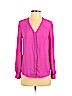 Worthington 100% Polyester Pink Long Sleeve Blouse Size S (petite) - photo 1