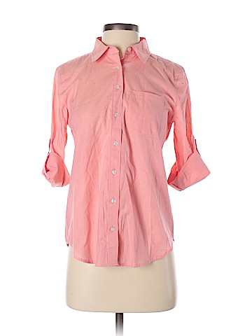 Ann Taylor Factory 3/4 Sleeve Button-Down Shirt (view 1)