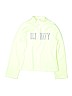 Old Navy 100% Polyester Solid Green Fleece Jacket Size 14 - photo 1