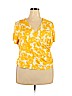 Talbots Yellow Short Sleeve Top Size 2X (petite) - photo 1