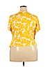 Talbots Yellow Short Sleeve Top Size 2X (petite) - photo 2