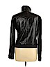 Armani Jeans 100% Leather Black Leather Jacket Size 10 - photo 2