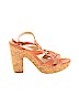 Adrienne Vittadini Orange Heels Size 7 1/2 - photo 1