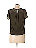 Ann Taylor LOFT 100% Rayon Green Short Sleeve Top Size S (petite) - photo 2