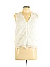 Vince. White Sleeveless Blouse Size L - photo 1