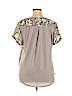 Apt. 9 100% Polyester Gray Short Sleeve Blouse Size XL - photo 2