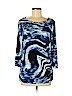 Chico's Blue 3/4 Sleeve Top Size Med (1) - photo 1