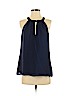 Lilly Pulitzer 100% Polyester Blue Sleeveless Blouse Size M - photo 1