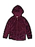 Old Navy 100% Polyester Burgundy Zip Up Hoodie Size 8 - photo 1