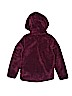 Old Navy 100% Polyester Burgundy Zip Up Hoodie Size 8 - photo 2