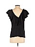 Cinq à Sept 100% Rayon Black Sleeveless Blouse Size S - photo 2