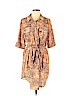 Pure Energy 100% Polyester Brown Casual Dress Size L - photo 1