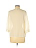 Ann Taylor LOFT Outlet 100% Polyester Ivory 3/4 Sleeve Blouse Size M (petite) - photo 2