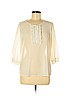 Ann Taylor LOFT Outlet 100% Polyester Ivory 3/4 Sleeve Blouse Size M (petite) - photo 1